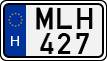 license plates of Hungary, Cars (1990)