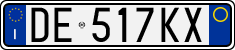 License plate of Italy, Cars (1994 year series)