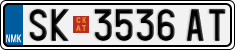 License plate of North Macedonia, Regular plates (2012)
