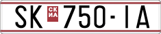 License plate of North Macedonia, Regular plates (1993)