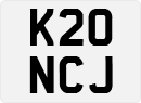 License plate of the United Kingdom, 1983 year system