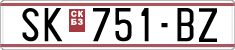 License plate of North Macedonia, Regular plates (1993)