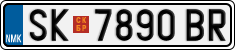 License plate of North Macedonia, Regular plates (2012)
