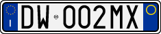 License plate of Italy, Cars (1994 year series)