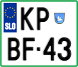 License plate of Slovenia, Motorcycles