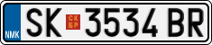 License plate of North Macedonia, Regular plates (2012)
