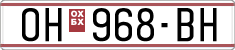 License plate of North Macedonia, Regular plates (1993)