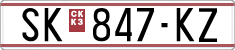 License plate of North Macedonia, Regular plates (1993)