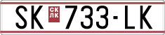License plate of North Macedonia, Regular plates (1993)