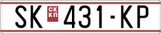 License plate of North Macedonia, Regular plates (1993)