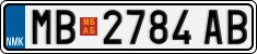 License plate of North Macedonia, Regular plates (2012)