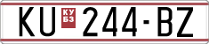 License plate of North Macedonia, Regular plates (1993)