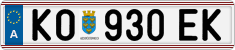 License plate of Austria, Regular plates