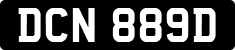 License plate of the United Kingdom, 1963 year system