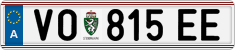 License plate of Austria, Regular plates