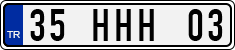 License plate of Turkey, Regular plates