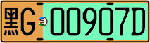 License plate of China, Electric vehicles