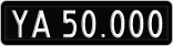 License plate of Denmark, 1958/1966-1976 - system