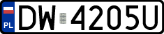 License plates of Poland, Regular car plates