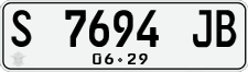 License plate of Indonesia, Regular plates