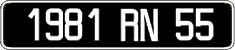 French license plate, FNI