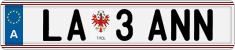 License plate of Austria, Regular plates
