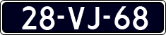 License plate of the Netherlands, Cars