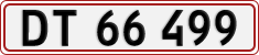License plate of Denmark, Regular plates