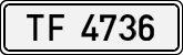 License plates of Spain, 1900 year series