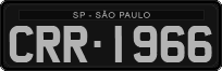 License plate of Brazil, Oldtimers (1990)