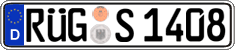 German license plate, Regular plates