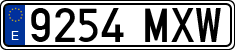License plates of Spain, Ordinary (2000)