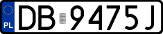License plates of Poland, Regular car plates