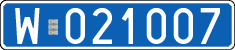 License plates of Poland, Diplomatic