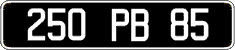French license plate, FNI