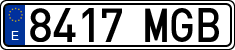 License plates of Spain, Ordinary (2000)