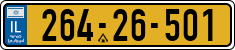 License plate of Israel, Regular plates