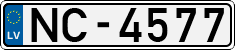 License plate of Latvia, Regular car plates