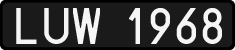 License plates of Poland, 1976 year system