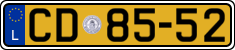 License plate of Luxembourg, Diplomatic