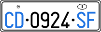 License plate of Italy, Diplomatic