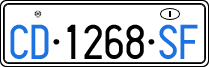 License plate of Italy, Diplomatic
