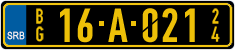License plate of Serbia, Diplomatic