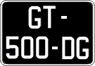 French license plate, SIV (oldtimers)
