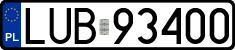 License plates of Poland, Regular car plates