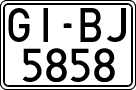License plates of Spain, 1971 year series