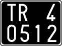 License plate of Italy, Cars (1927 year series)