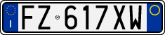 License plate of Italy, Cars (1994 year series)