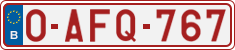 License plate of Belgium, Regular plates (2010)