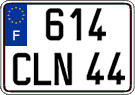 French license plate, FNI
